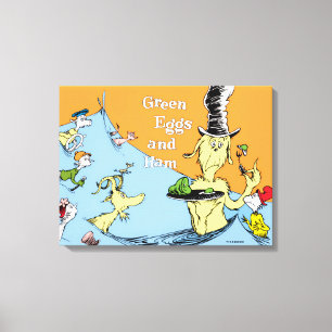 Dr. Seuss Grüne Eier mit Schinken Wasserszene Leinwanddruck