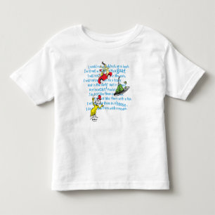 Dr. Seuss  Grüne Eier und Ham Storybook Muster Kleinkind T-shirt
