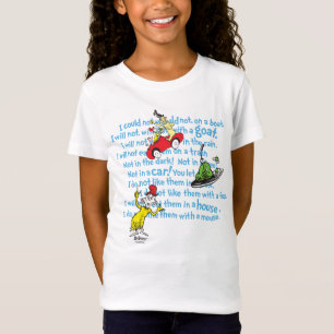 Dr. Seuss Grüne Eier und Ham Storybook Muster T-Shirt