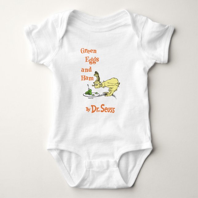 Dr. Seuss| Grüne Eier und Schinken Baby Strampler (Vorderseite)