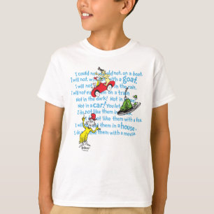 Dr. Seuss   Grüne Eier und Schinken-Geschichtenbuc T-Shirt