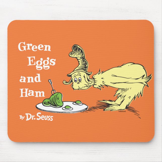 Dr. Seuss | Grüne Eier und Schinken Mousepad (Vorne)