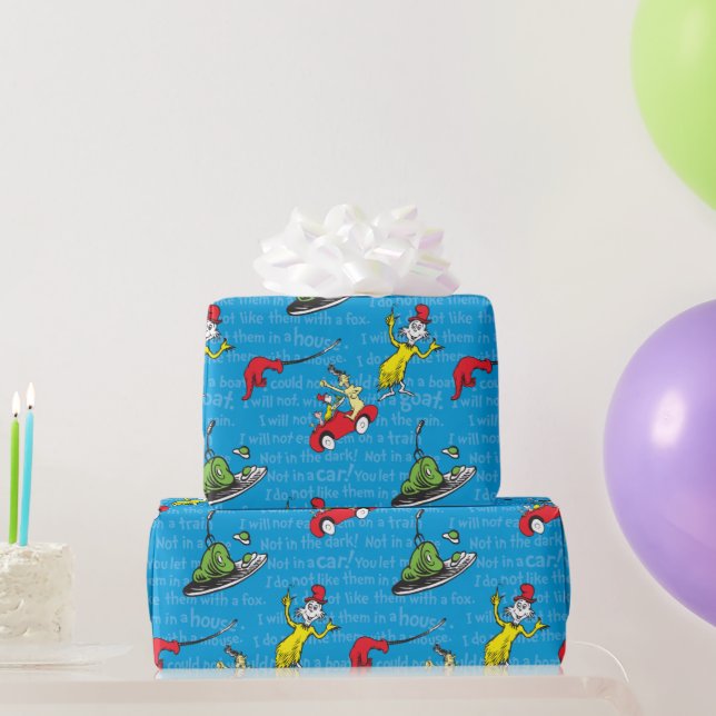 Dr. Seuss | Grüne Eier und Schinken Storybook Must Geschenkpapier (Partygeschenke)