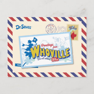 Dr. Seuss   Grüße aus Who-ville Postkarte