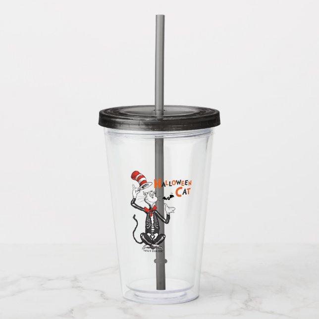 Dr. Seuss | Halloween Cat in the Hat Acryltrinkbecher (Vorderseite)