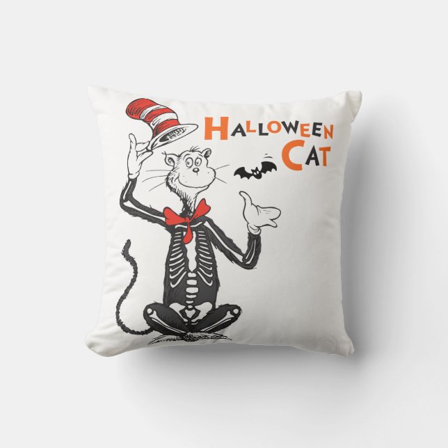 Dr. Seuss | Halloween Cat in the Hat Kissen (Vorderseite)