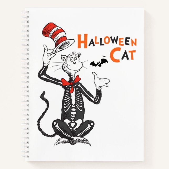 Dr. Seuss | Halloween Cat in the Hat Notizbuch (Vorderseite)