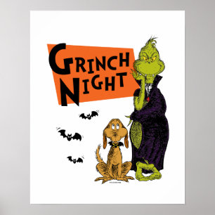 Dr. Seuss Halloween Grinch Nacht Grafik Poster