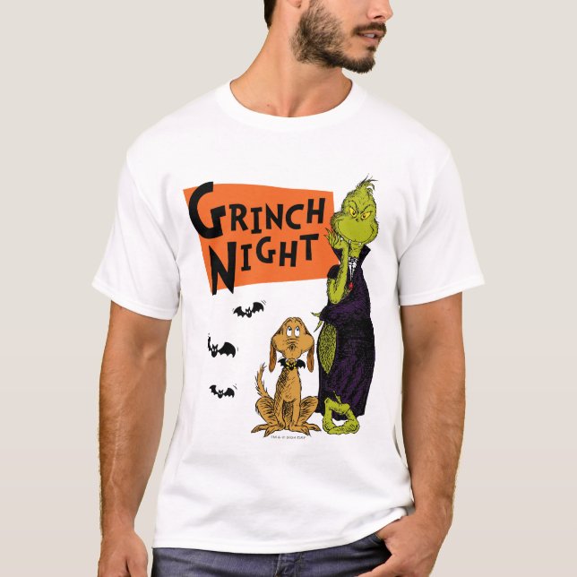 Dr. Seuss | Hallowen Grinch Night Graphic T-Shirt (Vorderseite)