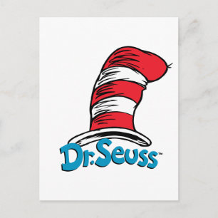 Dr. Seuss Hat Logo Postkarte