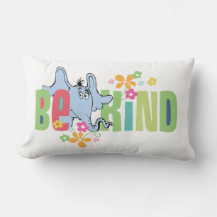 Dr. Seuss Horton hört ein Hu   Sei freundlich Lendenkissen