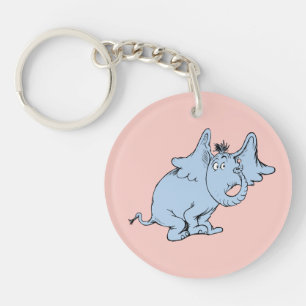 Dr. Seuss Horton Seitenblick Schlüsselanhänger