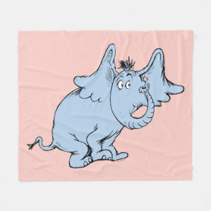 Dr. Seuss   Horton Side Look Fleecedecke