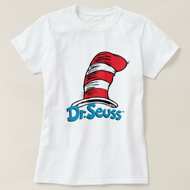 Dr. Seuss-Hut-Logo T-Shirt (Design vorne)