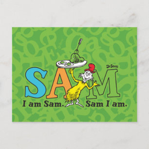 Dr. Seuss   Ich bin Sam. Sam bin ich. Postkarte