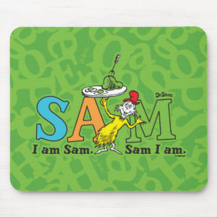 Dr. Seuss Ich bin Sam. Sam I. Mousepad