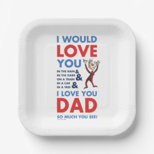 Dr. Seuss Ich liebe dich so sehr, Papa, weißt du Pappteller