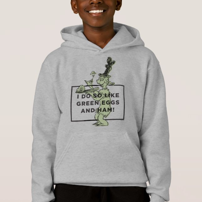 Dr. Seuss | Ich mag grüne Eier und Schinken. Hoodie (Vorderseite)