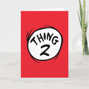 Dr. Seuss   Individuelles Ding Eins Ding Zwei Karte