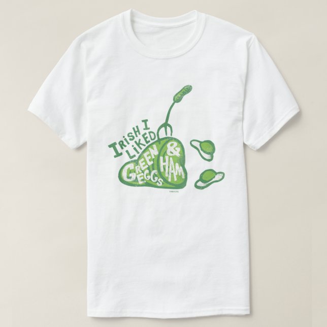 Dr. Seuss | Irisch Ich mochte Green Eggs & Ham T-Shirt (Design vorne)