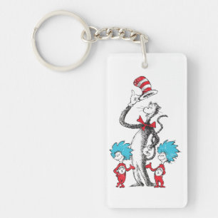 Dr. Seuss   Kater mit Hut, Ding Eins & Ding Zwei Schlüsselanhänger