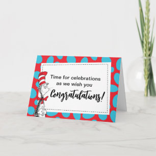 Dr. Seuss Kater mit Hut Gratulation Karte