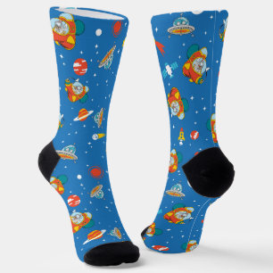 Dr. Seuss Katze im Hat Space Muster Socken