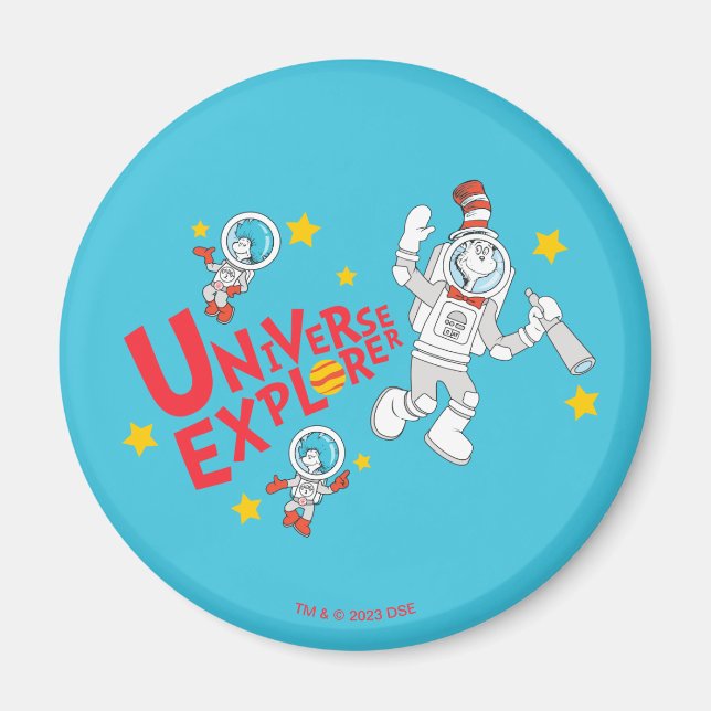 Dr. Seuss | Katze im Hat Universe Explorer Magnet (Vorne)