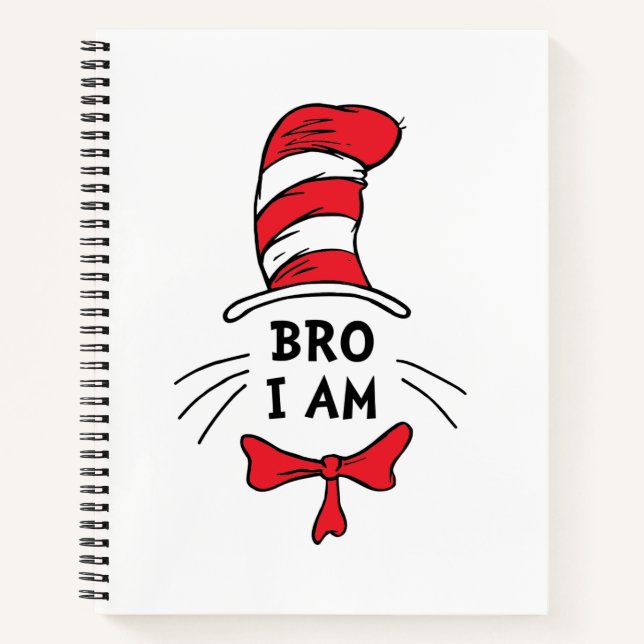 Dr. Seuss | Katze im Hut - Bruder Notizbuch (Vorderseite)