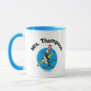 Dr. Seuss   Katze im Hut-Individuelle Name Tasse