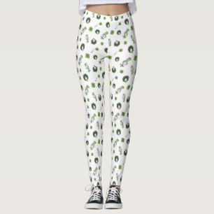 Dr. Seuss   Katze im Hut Kleeblatt-Muster Leggings
