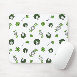 Dr. Seuss   Katze im Hut Kleeblatt-Muster Mousepad