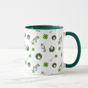 Dr. Seuss Katze im Hut Kleeblatt-Muster Tasse