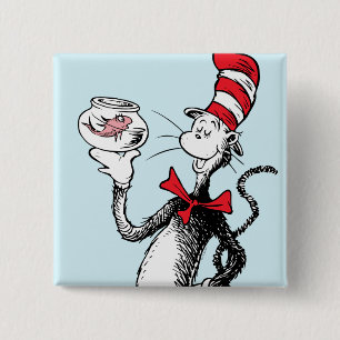 Dr. Seuss Katze im Hut & Krinklebine Button