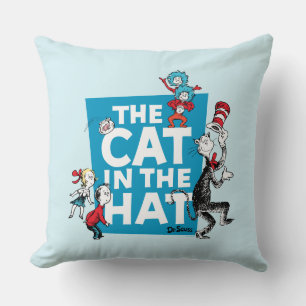 Dr. Seuss Katze im Hut-Logo - Figuren Kissen