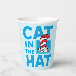 Dr. Seuss Katze im Hut-Logo Pappbecher