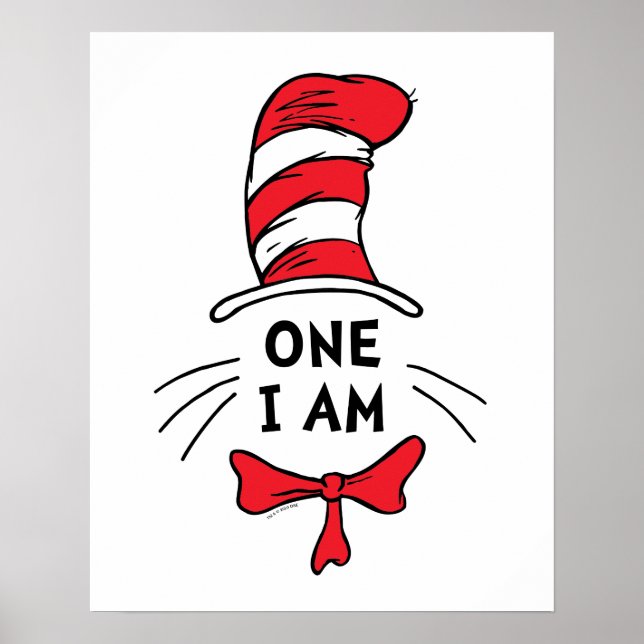 Dr. Seuss | Katze im Hut - One I am Poster (Vorne)