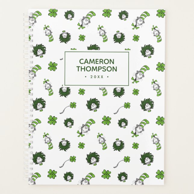 Dr. Seuss | Katze im Hutklemmmuster Planer (Vorderseite)