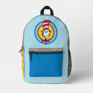 Dr. Seuss Katze im Hutkopf-Graphic Bedruckter Rucksack