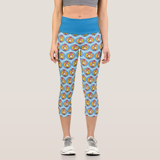 Dr. Seuss | Katze im Hutkopf-Graphic Capri Leggings (Vorderseite)