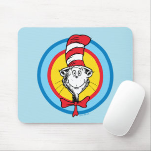 Dr. Seuss Katze im Hutkopf-Graphic Mousepad