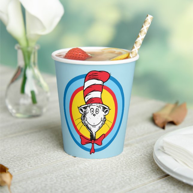 Dr. Seuss | Katze im Hutkopf-Graphic Pappbecher (In Situ)