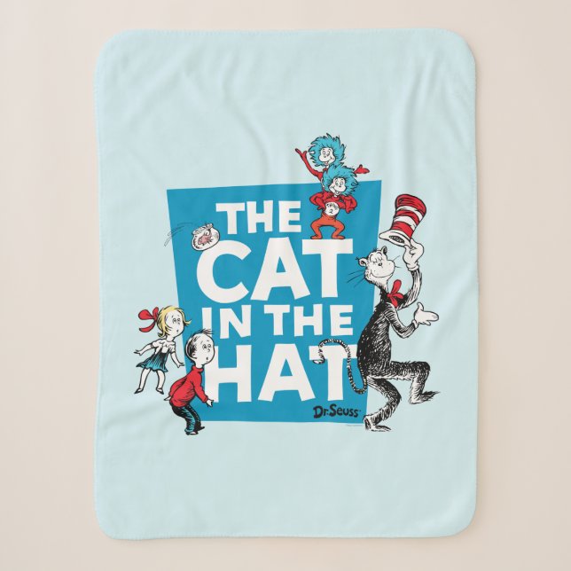 Dr. Seuss | Katze im Hutlogo - Zeichen Sherpadecke (Vorderseite)