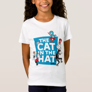 Dr. Seuss   Katze im Hutlogo - Zeichen T-Shirt