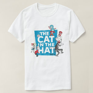 Dr. Seuss   Katze im Hutlogo - Zeichen T-Shirt