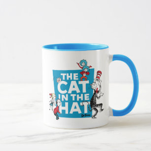 Dr. Seuss Katze im Hutlogo - Zeichen Tasse