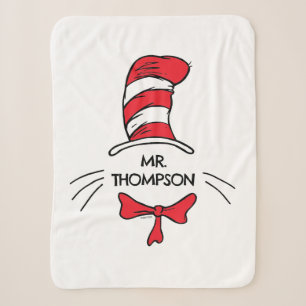 Dr. Seuss   Katze im Namen eines benutzerdefiniert Sherpadecke