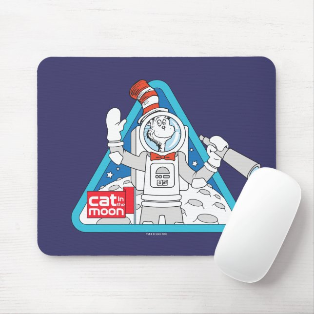 Dr. Seuss | Katze im Weltraum im Mond Mousepad (Mit Mouse)