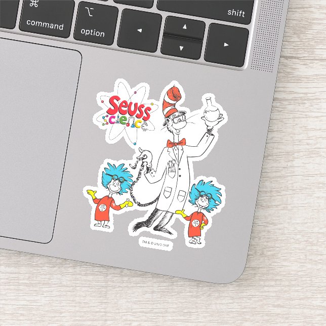 Dr. Seuss | Katze in der Hat Seuss Science Aufkleber (Detail)