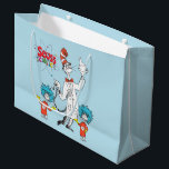 Dr. Seuss | Katze in der Hat Seuss Science Große Geschenktüte<br><div class="desc">Karo Cat im Hut,  der einen Kolben hochhält,  um mit Labrador Tech 1 und Labrador Tech 2 zu arbeiten!</div>